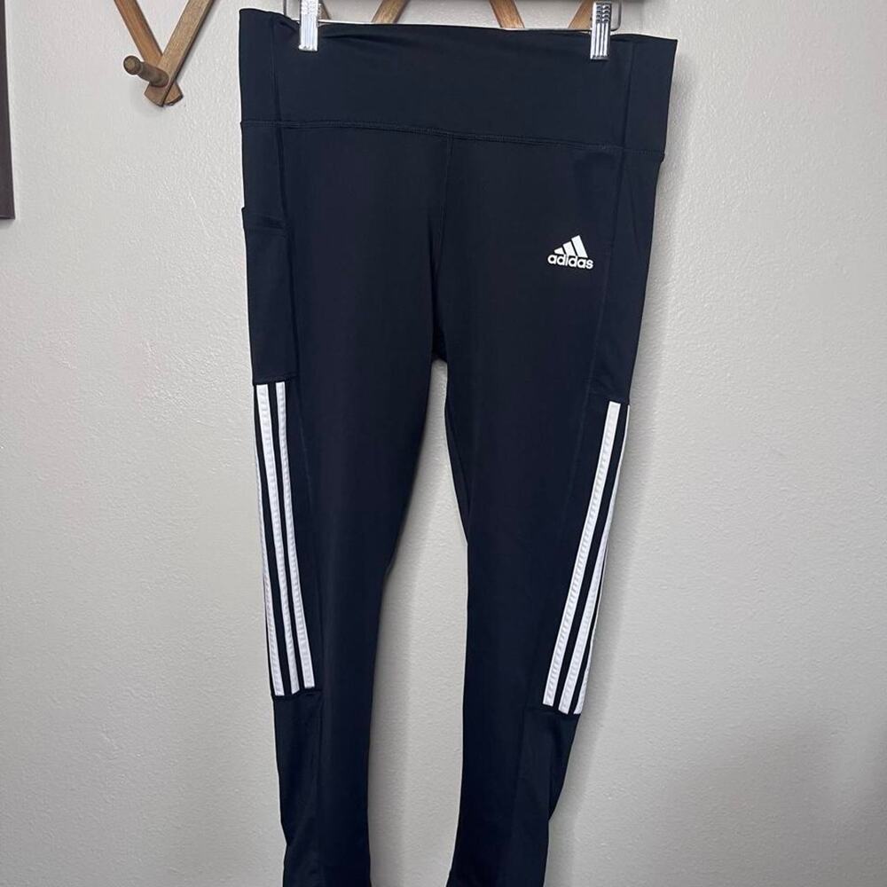 Adidas Primegreen AEROREADY 3-Stripe Black Leggings L